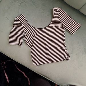 American Apparel striped body suit